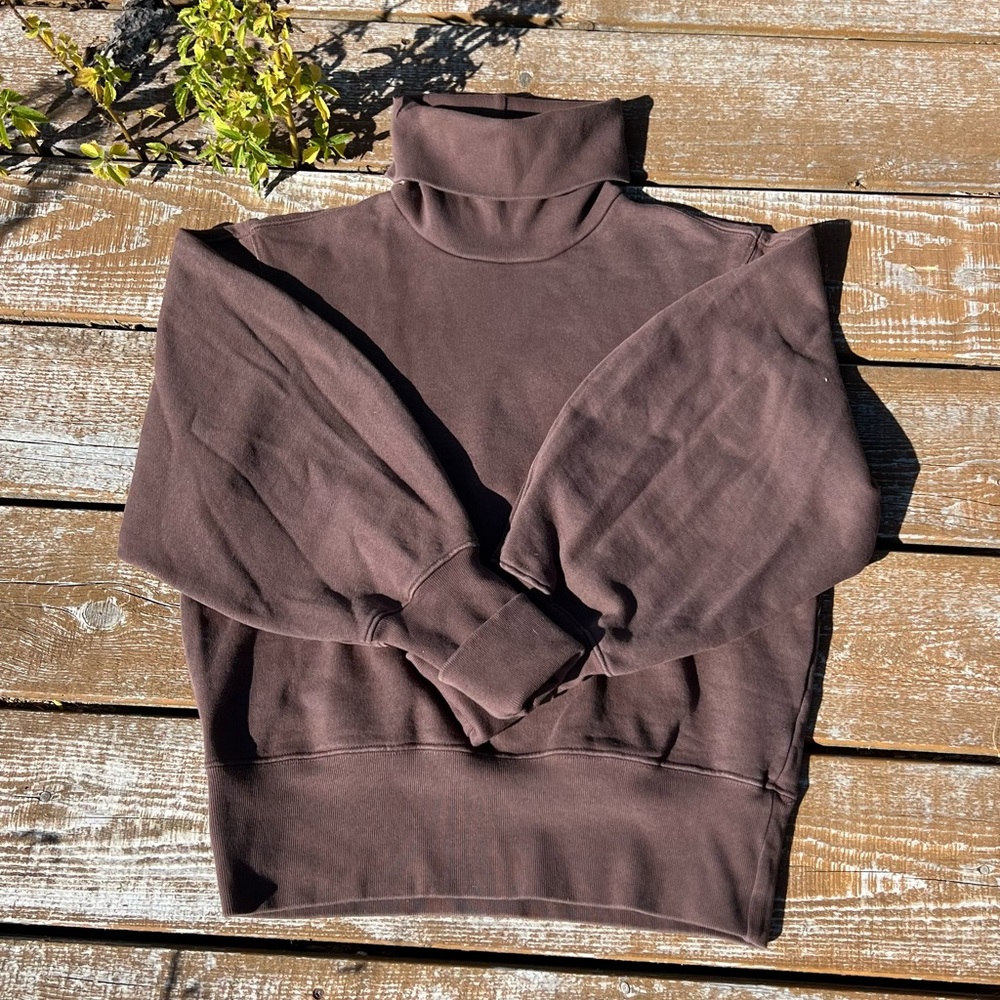 AGOLDE Balloon Sleeve Turtleneck Pullover